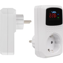 Vea VE-22393 15A 3520W Tekli Dijital Göstergeli Akım Korumalı Priz