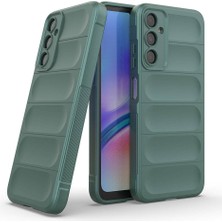 Ekılıf Samsung Galaxy A05S Kılıf Esnek Tpu Oyuklu Arka Yüzey Tasarımlı Etnik Silikon Kapak - Lacivert