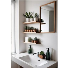 Yggdrasil Home Decor Dekoratif Ahşap  3'Lü Takım (Gizli Aparatlı Raf)