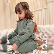 Bebeğime Çorap Çocuk Bisiklet Yaka Alt-Üst Eşofman Takımı - Üç Iplik Şardonlu