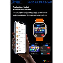 Watch Ultra HK10 Ultra 13 Wi-Fi Modelli Tiktok,oyun,gps Yapay Zeka Tüm Telefonlara Uyumludur