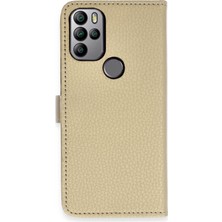 Newface General Mobile Gm 21 Pro Kılıf Trend S Plus Kapaklı Kılıf - Gold 13