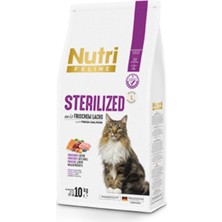 Nutri Feline Yetişkin Kısırlaştırılmış Somonlu Adult Sterilised Kedi Maması 10 kg