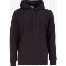 Jeep Kapüşon Yaka Düz Siyah Erkek Sweatshırt C4WM-SWT4254