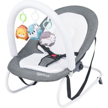 Baby Force Aqua Lüks Pedli Ana Kucağı Gri