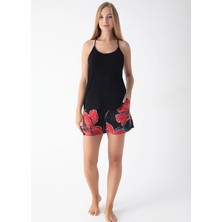 Vivis Siyah Kadın Pijama Şort 50VIV10903