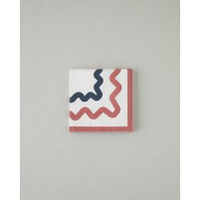 English Home Retro Shapes 20'li Kağıt Peçete 33x33 cm Pembe