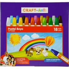 18 Renk Pastel Boya Karton Kutu Stok Fazlası