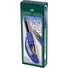 Faber-Castell 10'lu Mavi İğne Uçlu Tükenmez Kalem 0.7 mm Ergonomik Tutuş ve Yüksek Kalite