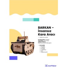 Türk Malı Insansız Tank Robot Dc Motorlu Ahşap Oyuncak Stem-A Set Çocuklar Için Boyanabilir Maket