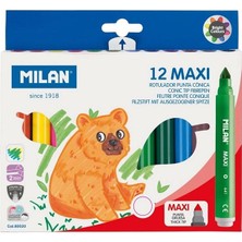 Milan 80020 Maxı Jumbo Keçeli Kalem - 12 Li