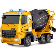 Oyuncakmatik Uzaktan Kumandalı Sesli & Işıklı Mixer Truck Model Iş Makinesi - Mikser