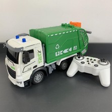 Oyuncakmatik Uzaktan Kumandalı Sesli & Işıklı Garbage Truck Şehir Merkezi Temizlik Çöp Aracı