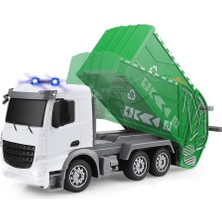 Oyuncakmatik Uzaktan Kumandalı Sesli & Işıklı Garbage Truck Şehir Merkezi Temizlik Çöp Aracı