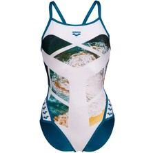 Arena Planet Swimsuit Superfly Back Kadın Siyah Yüzücü Mayosu