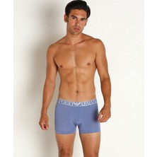 Erkek Beli Lastikli Logolu Rahat Kesim Mavi Boxer 111389 3F511-04737