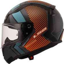 LS2 Rapıd 2 Extra Mat Gri-Neon Turuncu Kask