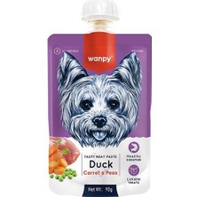 Wanpy Taze Ördekli ve Havuçlu Et Ezmesi Doğal Köpek Ödülü 90 gr