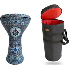 Donizetti Döküm Mısır Darbuka - İznik Çinisi Deseni - Gigbag Çanta