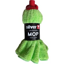Silver Home Mikrofiber Jumbo Boy Islak Mop - 105X55 Cm. - Yedek Mop Paspas Ucu Başlığı - 5 Adet