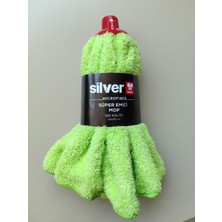 Silver Home Mikrofiber Jumbo Boy Islak Mop - 105X55 Cm. - Yedek Mop Paspas Ucu Başlığı - 5 Adet