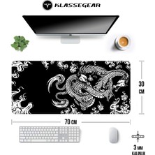 Klassegear Pro 70X30 cm Xl Gaming Oyuncu Mouse Pad Mousepad Dragon Knot