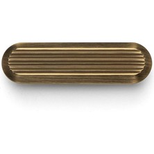 System 9020 Line-Çizgili Kulp Antik Renk Tek Adet 64 mm