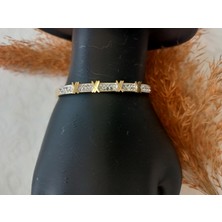 Lilly And Molly Jewelry Xoxo Zirkon Taşlı Çelik Kelepçe