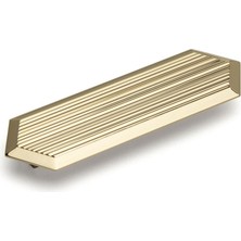 System 9036 Line-Çizgili Kulp Altın Renk Tek Adet 128 mm