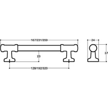 System 4660 Modern Kulp Rose Renk 128 mm