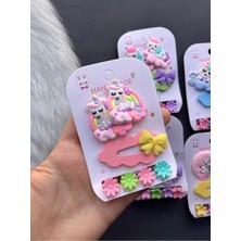 Nisan Kids Unicorn Temalı Çıtçıtçıt Lastik Mandal Toka Seti