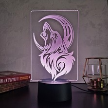 Lerad-Lazer Art Kurt Gece Lambası. 16 Renk + Dokunmatik ve Uzaktan Kumandalı Işık. Hediye Olarak Mükemmeldir.