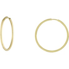 Küçük İnce Halka Model Altın Küpe