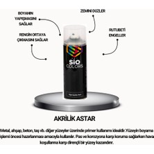 Sio Colors Metalik Gümüş Jant Sprey Boya Seti 400 ml - Zımpara-Kağıt Bant-Eldiven