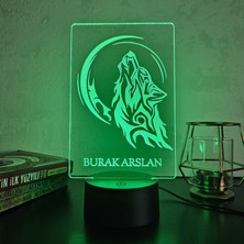 Lerad-Lazer Art Kurt Gece Lambası. 16 Renk + Dokunmatik ve Uzaktan Kumandalı Işık. Hediye Olarak Mükemmeldir.