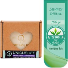 Unicuslife % 100 Saf Doğal Lavanta Sabunu Katkısız, Soğuk Işlem, El Yapımı (Içeriğinebak) 100 gr