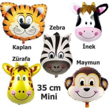 Best Parti Safari Sevimli Hayvanlar Folyo Balon Seti (35 Cm) 6 Adet