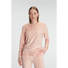 Bayan Uzun Kol Sweatshirt ve Pantolon Takım Pijama Takımı