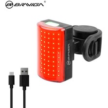 Briviga Eastpower - Briviga EBL-3355 USB Şarjlı 100LM Bisiklet Arka Stop Farı