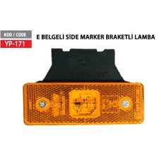 Ölmez Oto Yedek Parça Sıde Marker Ledlı Braketlı E6 Belgelı 12-24 Uyumlu