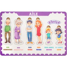 Hpiers Montessori Aile Bultak Ahşap Puzzle Seti / 1+ Yaş / Zeka Geliştirici Oyuncak - Eğitici, Öğretici ve Güvenli