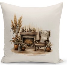 Bertille Home Sonbahar Serisi Çift Tarafı Dijital Baskılı Kırlent Kılıfı (Halloween Autumn Cushion Cover)