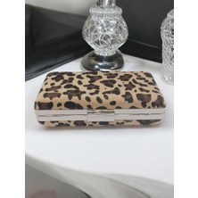 David Rossi Trendy Leopar Desenliclutch Çanta