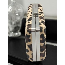 David Rossi Trendy Leopar Desenliclutch Çanta