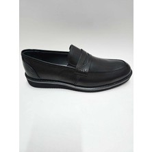 Red Walker Hakiki Deri Siyah Bağcıksız Eva Taban Loafer Erkek Ayakkabı C-811069RW