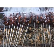 15 Adet Kare Ciğer Şişi 50 cm , Et Mangal Şiş (Uzunluk 50 cm , Kalınlık 3 Mm)
