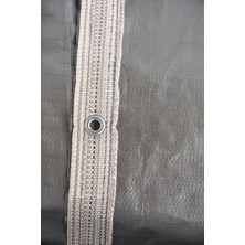 Çadır Branda 1,5 Metre Enli Su Geçirmez Gri Branda 165GR/M2 Şerit Kolonlu