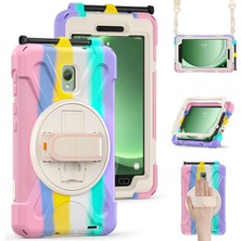 Seashell Digital Samsung Galaxy Tab Aktif 3 T570 TAB Active5 X306B Pc Omuz Askılı Silikon Koruyucu Tablet Kılıfı (Yurt Dışından)