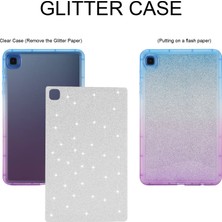 Seashell Digital Samsung Galaxy Tab A7 Lite 8.7 Inç T225 T220 Degrade Glitter Tpu Koruyucu Tablet Kılıfı (Yurt Dışından)