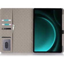 Seashell Digital Samsung Galaxy Tab S9 Fe Cüzdan Çapraz Doku Pu Deri Tablet Kılıfı (Yurt Dışından)